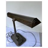 VTG DESK LAMP ART DECO METAL NOTE: Electrical