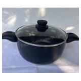 CASTAMEL Black Non Stick Stock Pot with Lid