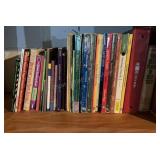 Shelf lot of Books