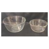 Anchor Ovenware mixing bowls. 2.5 and 1QT.