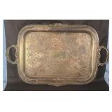 Sheffield Silver plate on copper serving tray.