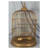 Brass birdcage. 19×13.