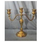 Solid Brass candelabra. 12ins