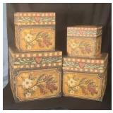 Storage boxes. Set of 4.