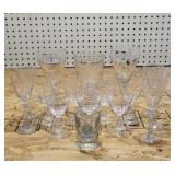 Assorted Stemmed Glassware & Shot Glass