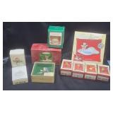 Vintage Hallmark ornaments. In original boxes.