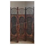 3 Panel Folding Room Divider 6ftx4ft