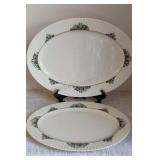 Lenox Rutledge China 2 Oval  Serving Platters