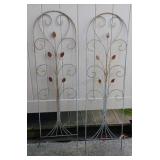 Pair of Outdoor Metal Trellises