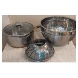 Wearever Sauce Pan, Metal Strainer and More