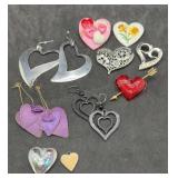 Heart Earrings & Pins