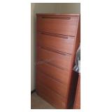 MCM Danish Wood Tall 6 Drawer Dresser 50x24x18