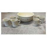 Homer Laughlin Bowl & cup set