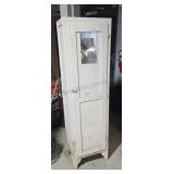 Vintage wood storage cabinet. 68×19×15. Needs new