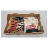 Box of assorted tools