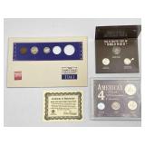 Historic, World War II era US coin collection sets