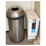 Stainless Steel Metal Bullet, Plastic Trash Cans