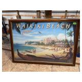 Waikiki Beach, Hawaii artworkframed print