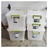 Storage totes (5)