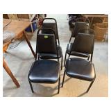 Black cafe chairs (4)