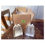 Case of clear acrylic storage boxes