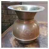 Solid brass spittoon