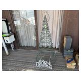 Outdoor Christmas tree, Merry Christmas light