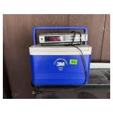 Beverage cooler, clock radio