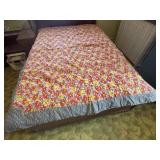 Vintage floral tie quilt