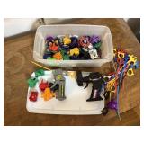 Beyblade spinning toys, storage tote included