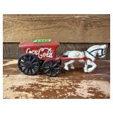 Coca Cola cast iron horse & buggy