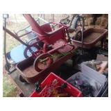 antique child wagons, stroller & tricycle