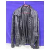 worn leather jacket 2XL