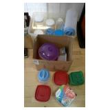 food storage containers, some new