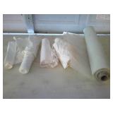 plastic sheeting and garbage bags