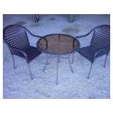 patio cafe table and chairs