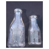 Escanaba Dairy and Leids milk bottles