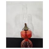 oil lamp, 20" tall