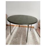 round folding card table