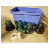 glass insulators and tote