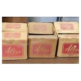 3 vintage Altes beer cardboard boxes