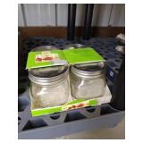 4 Ball wide mouth pint jars, new