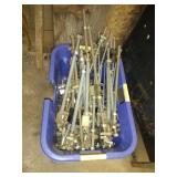 Large assortment threaded rods, brackets, nuts,