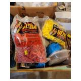 Box of assorted electrical items- wire nuts,