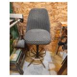 Vintage swivel bar stool and shop stool