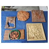 Assorted custom engraved wood decor