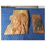 Custom-made Native American wooden decor