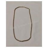 14K yellow gold rope fashion chain necklace