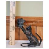 Vintage San Pacific cast metal cat Candlestick