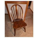 Vintage solid wood spindle back chair